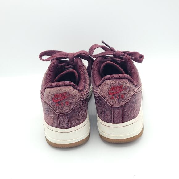 nike air force 1 ‘07 Premium ESS night Maroon sail 860532-600 women's size 6.5 - Picture 6 of 9